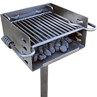 Heavy Duty Park Style Charcoal Grill