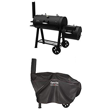 Dyna-Glo Signature Series DGSS962CBO-D Barrel Charcoal Grill & Side Firebox and barrel charcoal grill cover