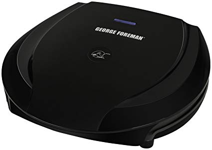 George Foreman 6-Serving Classic Plate Grill and Panini Press, Black, GR0103B